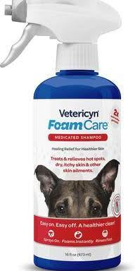 Vetericyn Foam Care Medicated Shampoo 16oz.