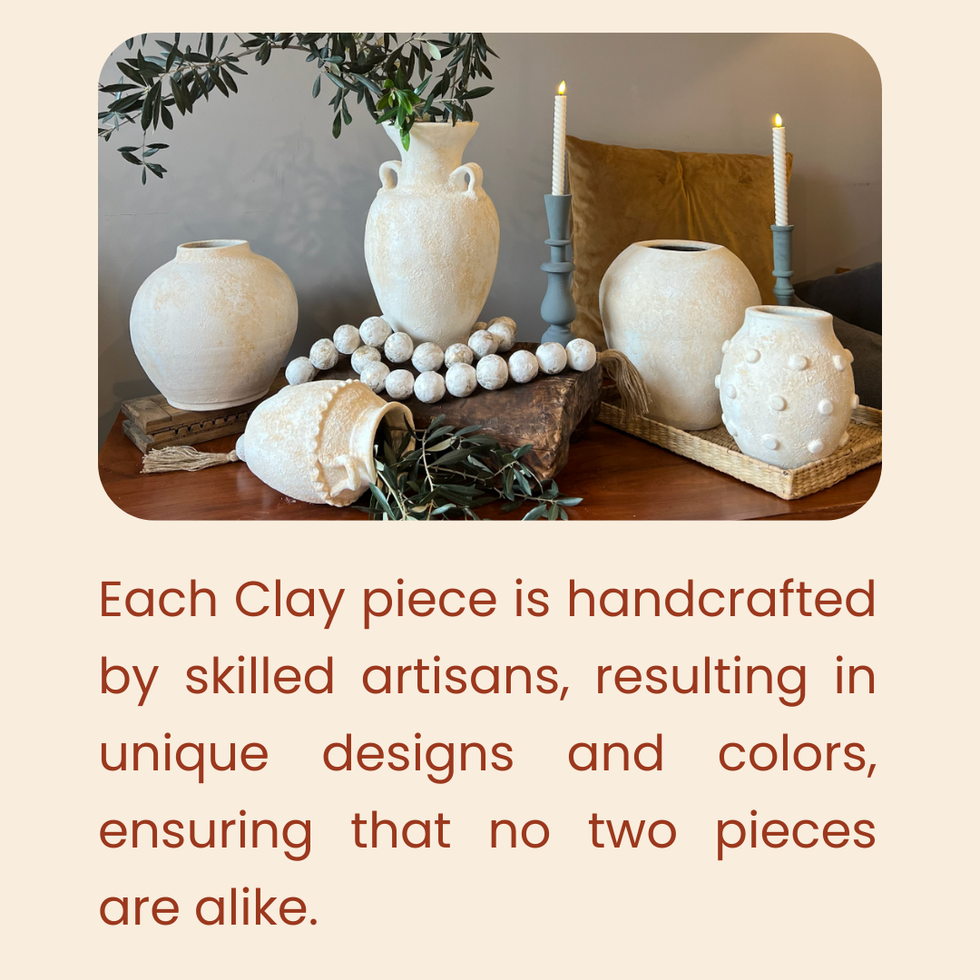 Clay Decorative Pumpkin with Face Small