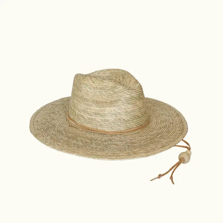 La Playa Straw Fedora with Chin Cord