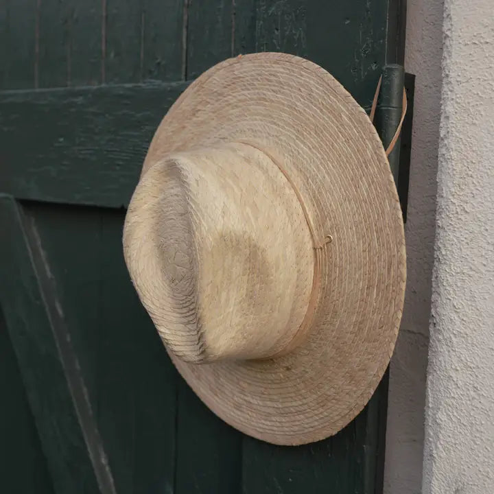 La Playa Straw Fedora with Chin Cord