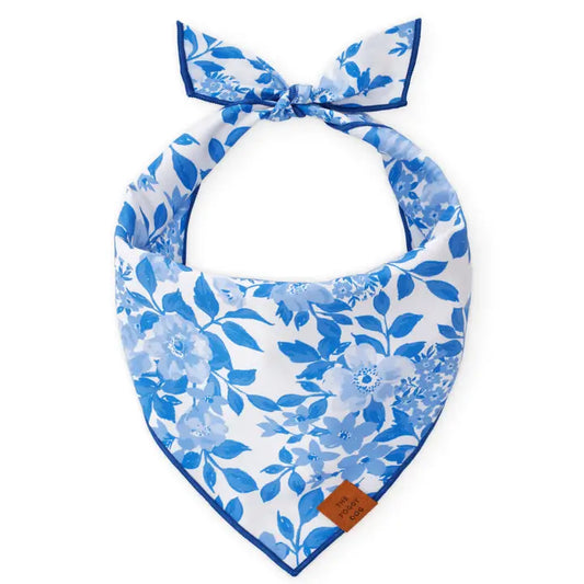 Blue Roses Spring Dog Bandana