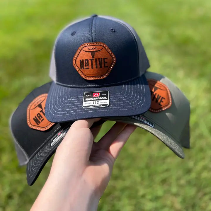 Custom Leather Patch Hat