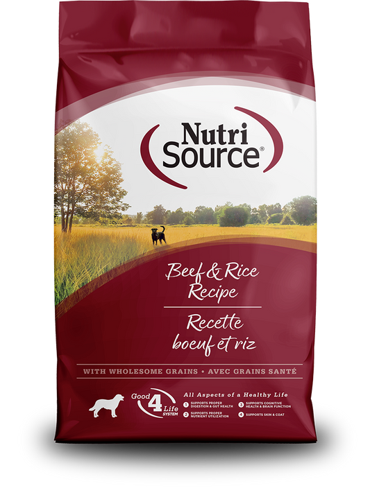 NutriSource Choice Beef & Barley 40lbs
