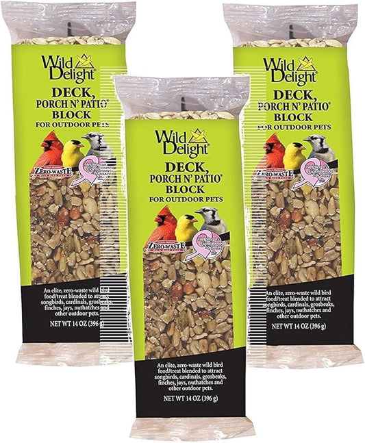 Wild Delight Deck, Porch N' Patio Wild Bird Block 14oz