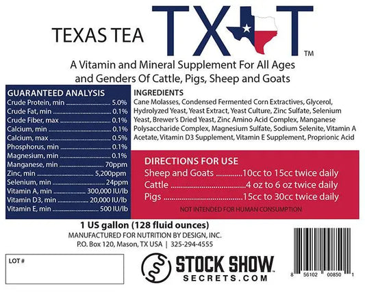Texas Tea  Vitamin Supplement 1Gal.
