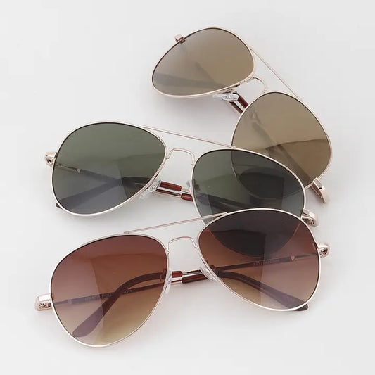 Classic Tinted Aviator Sunglasses