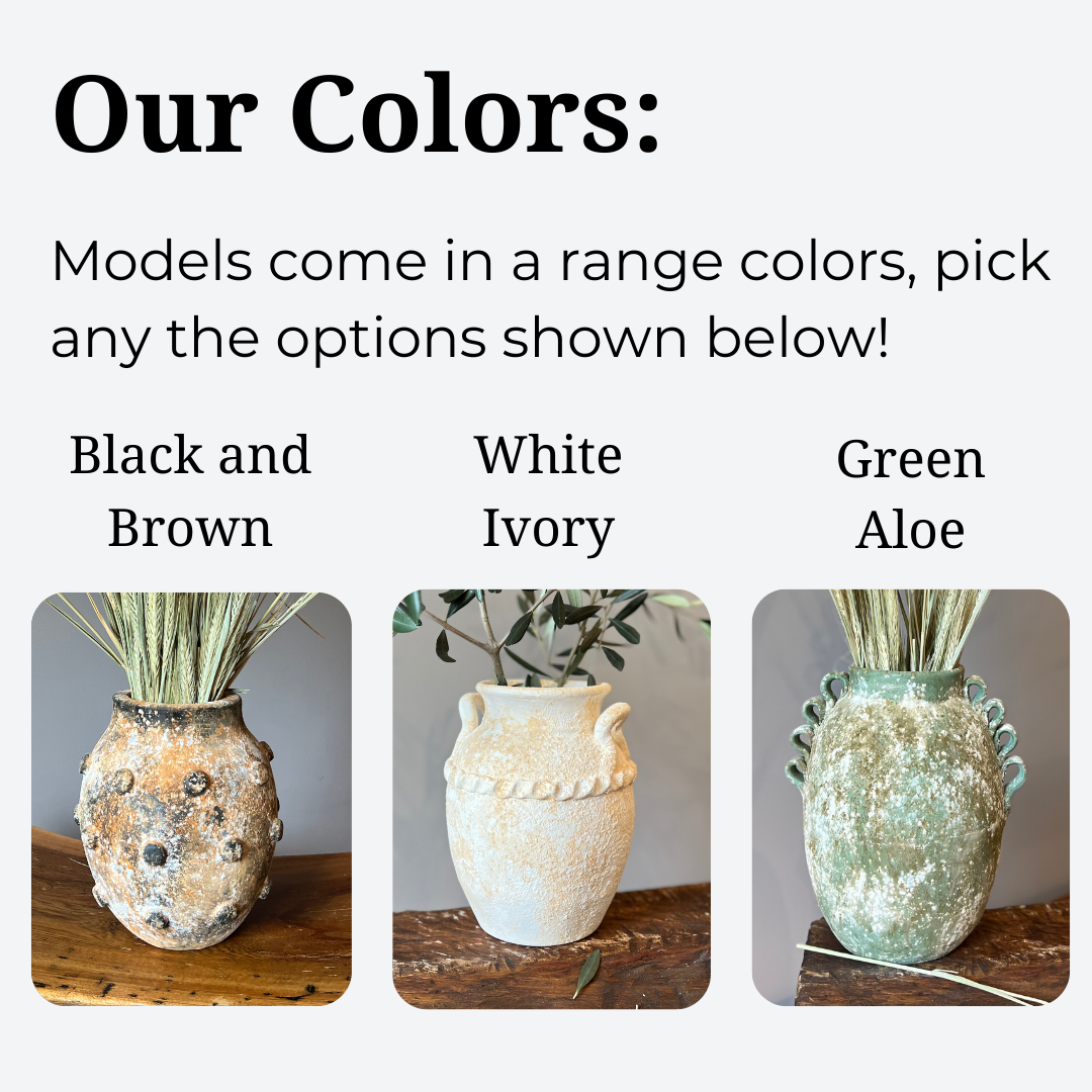 Clay Mars Beaded Vase