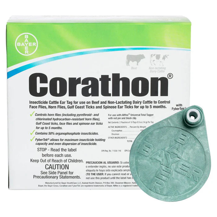 Corathon Insecticide Cattle Ear Tag 20tags – New Waverly Feed, Farm ...