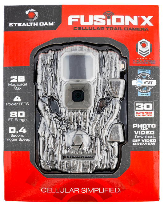 Stealth Cam Fusion X Camo Up to 32GB SD Card Memory Features Integrated Python Provision Lock Latch