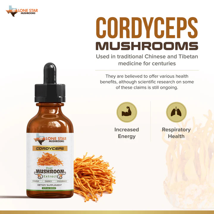 Cordyceps Dual Mushroom Extract 2oz