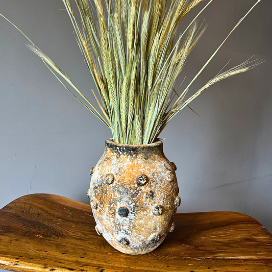 Clay Mars Beaded Vase