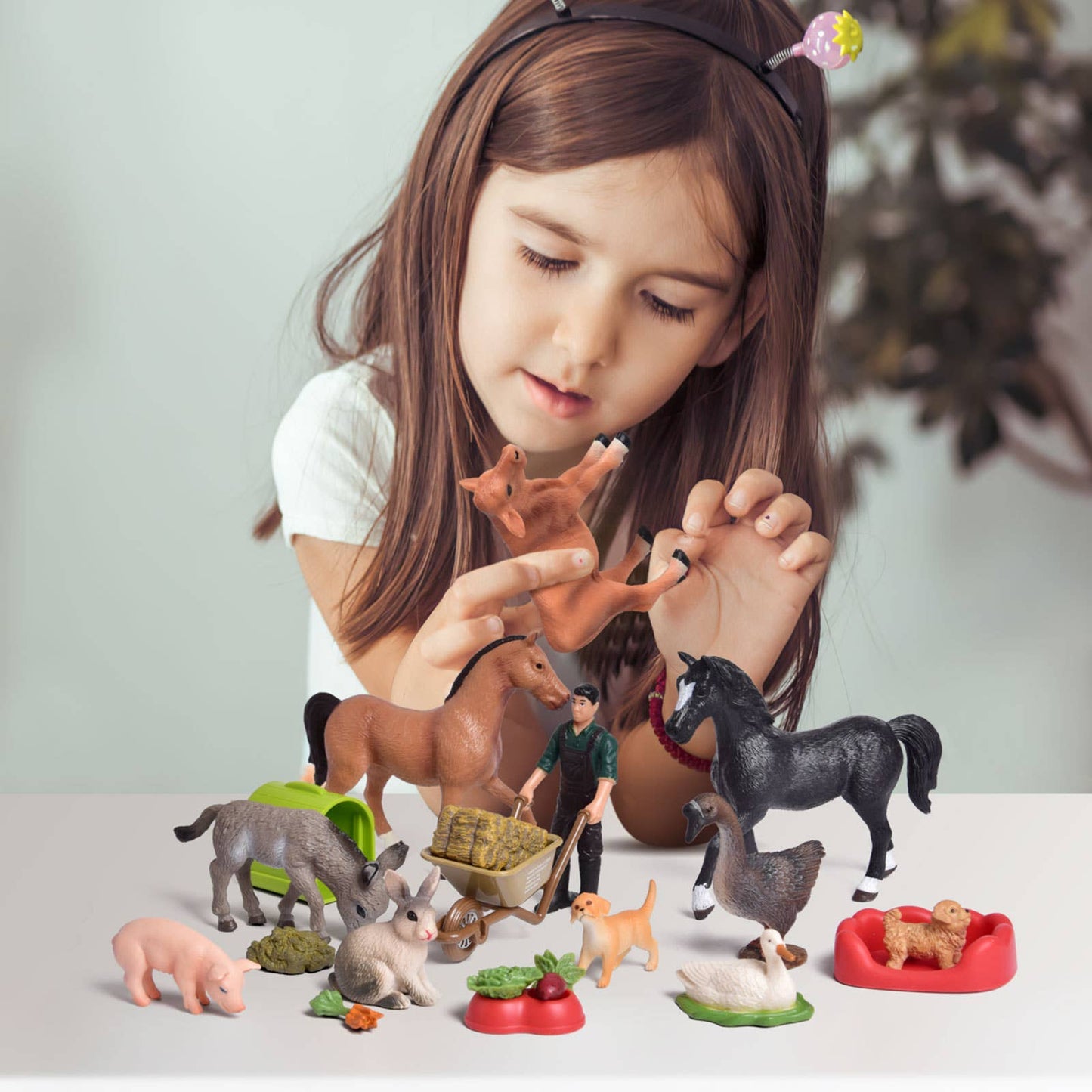 30 Pcs Advent Calendar Christmas Realistic Farm Toys