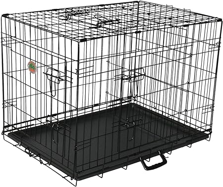 CRATE WIRE PET DOUBLE DOOR LARGE 36X24X27