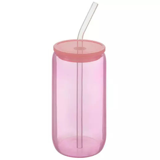 Pink Glass w/ Lid