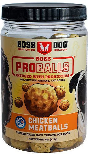 Treat Meatballs Chicken Freeze Dried 6oz Jar