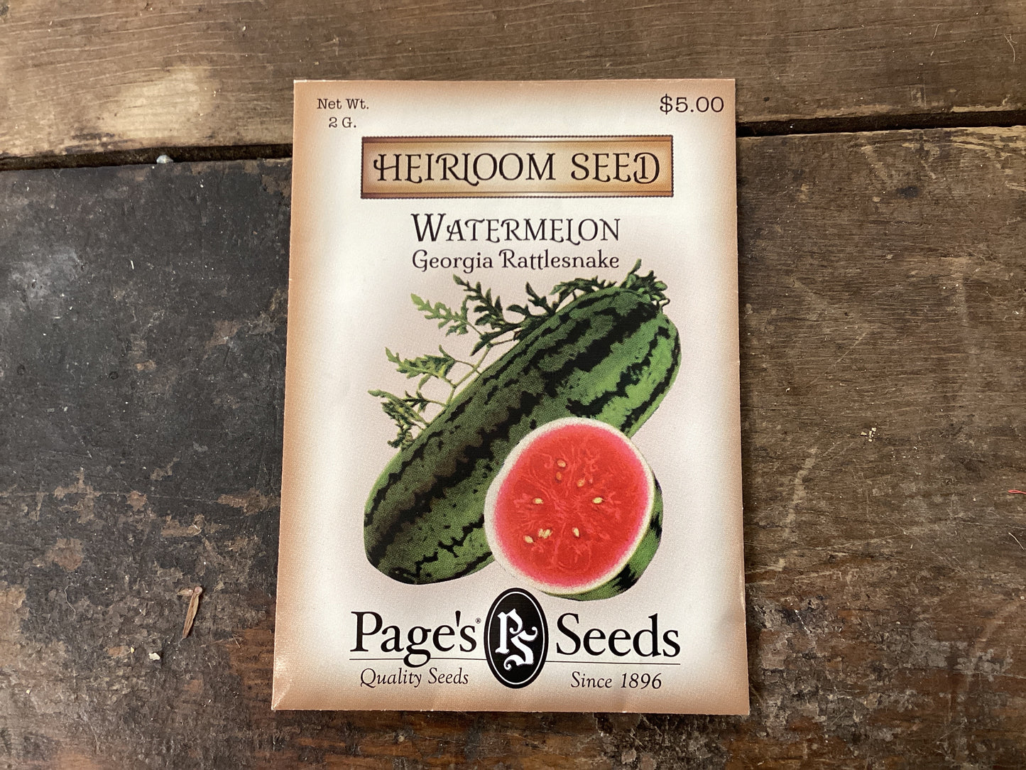 Page’s Heirloom Packaged Seeds