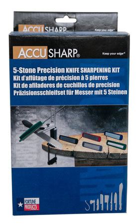 ACCUSHARP 5-STONE PRECISION KNIFE SHARPENING KIT W/CASE