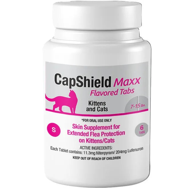 CapShield Maxx Flavored Tablets for Cats 7-15lbs. 6 ct