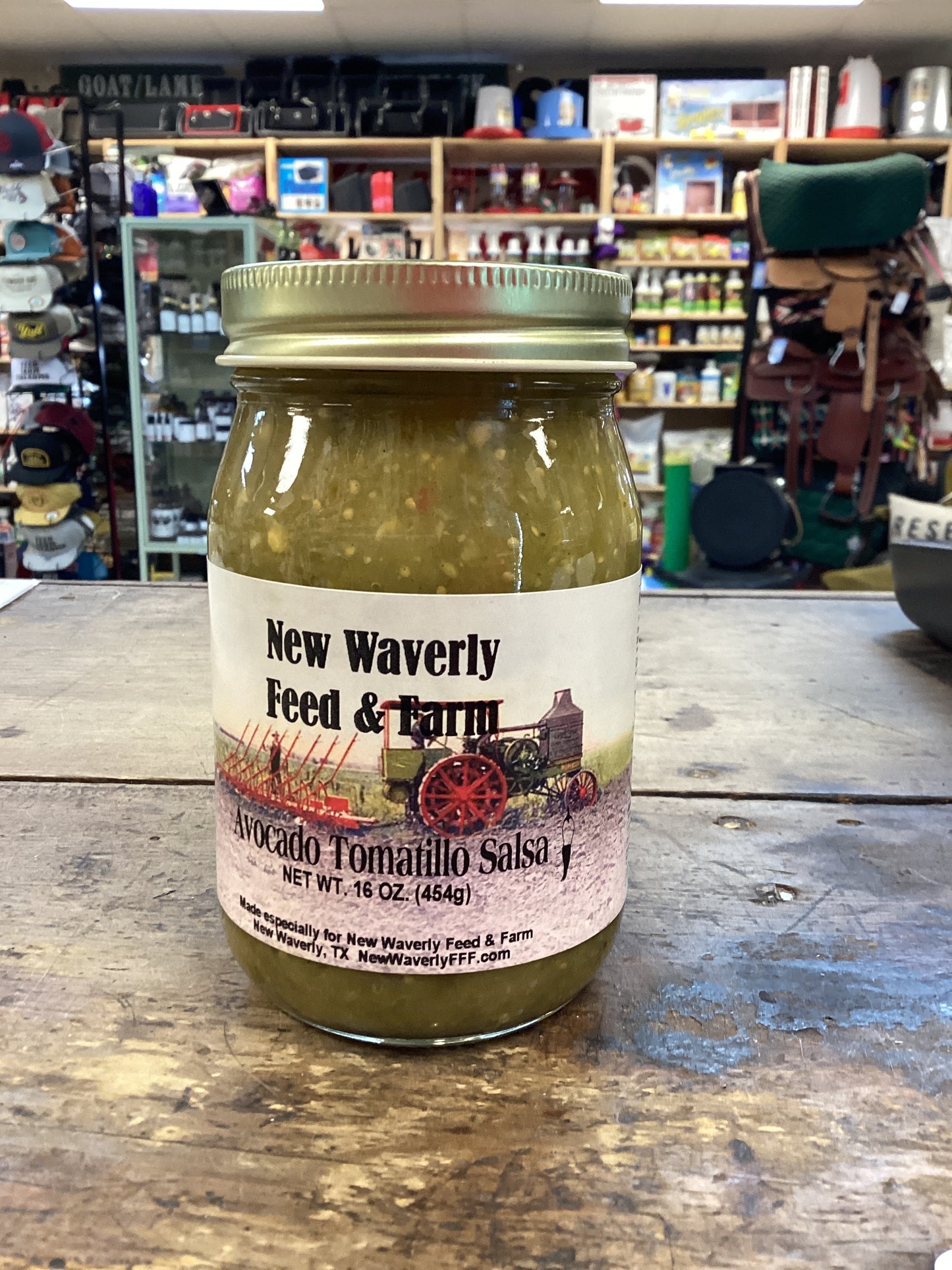 New Waverly Hot Avocado Tomatillo Salsa 16oz