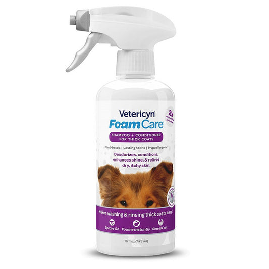 Vetericyn Foam Care Medicated Shampoo 16oz.