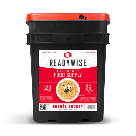 ReadyWise Grab N Go,Freeze Dried Entrees 120 Servings Per Bucket