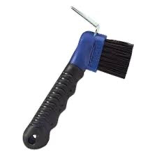 Hoof pick with brush