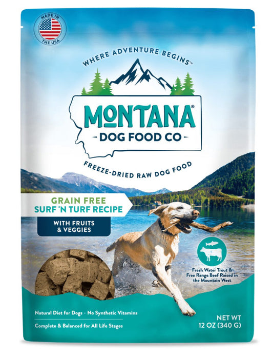 Montana Freeze Dried Raw Dog Food 12oz