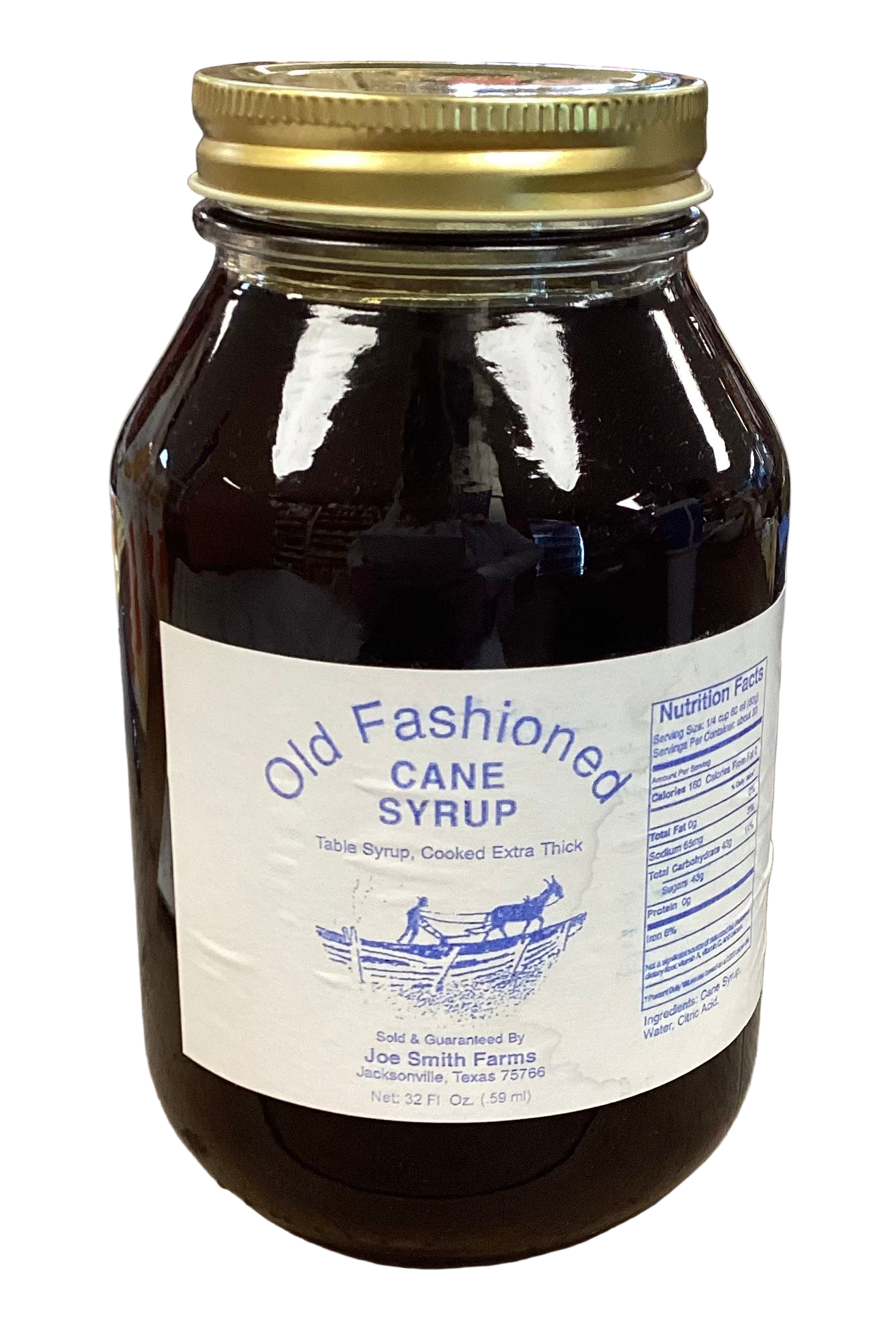 Old Fashioned Cane Syrup 32oz.