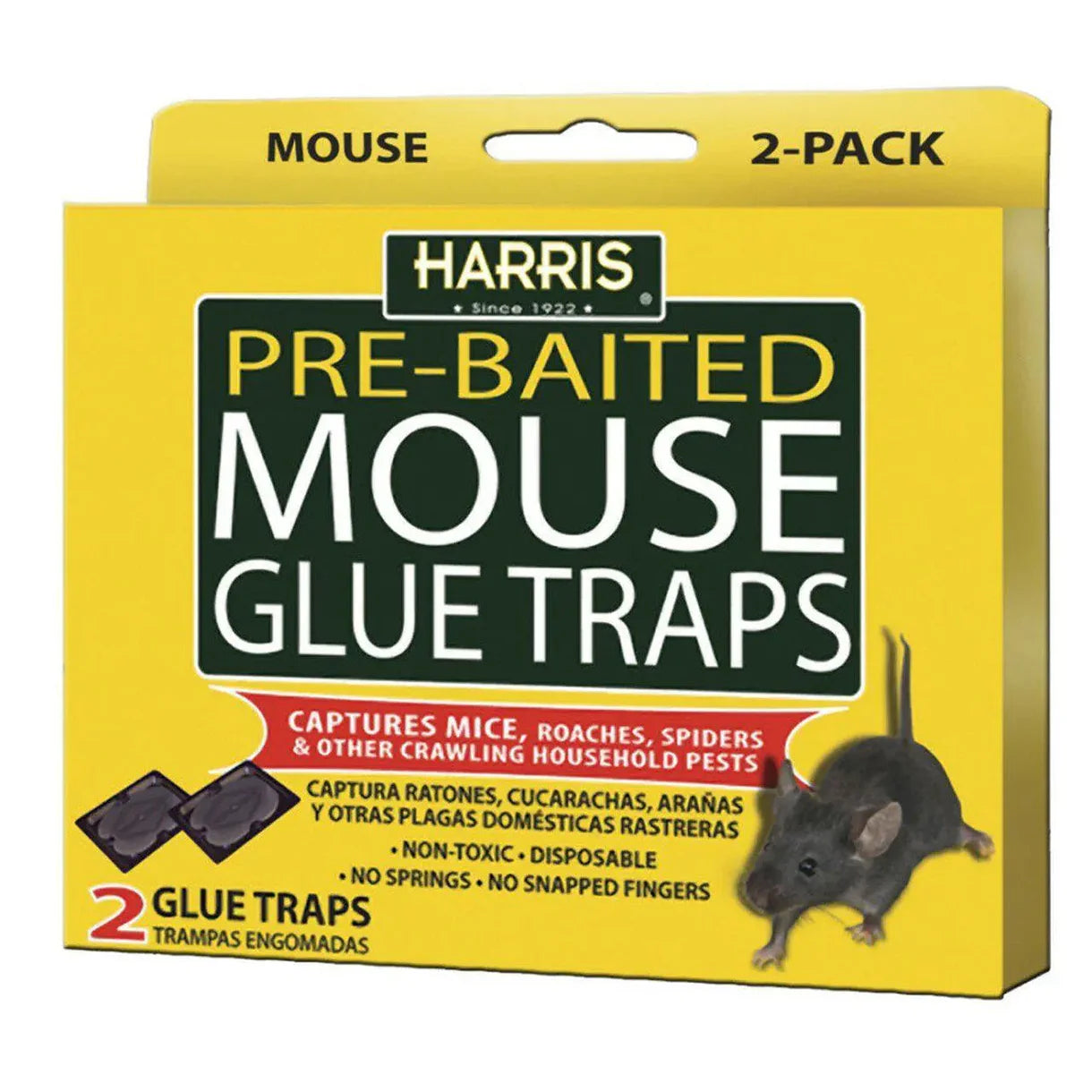 Harris Pre-Baited Mouse Glue Trap 2pk