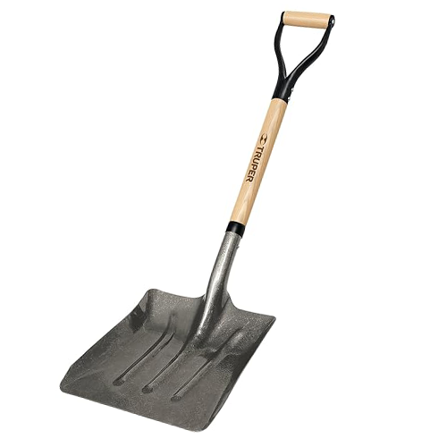 Tru Built Wood Poly D-Handle Square-Point Shovel, 16 Gauge - 28