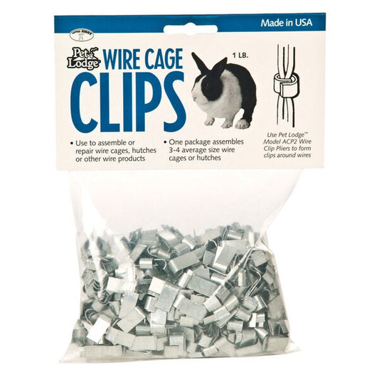 Wire Cage Clips Pet Lodge 1lb