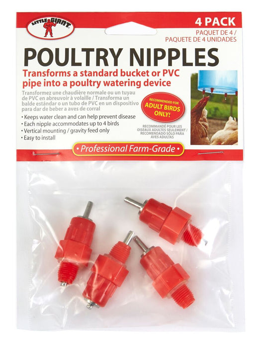 Poultry Nipples 4 pack