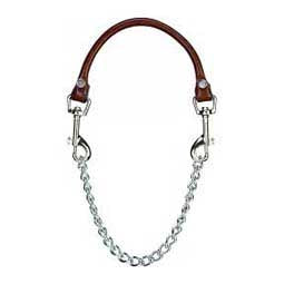 Leather Handle Goat  Collar w/Chain