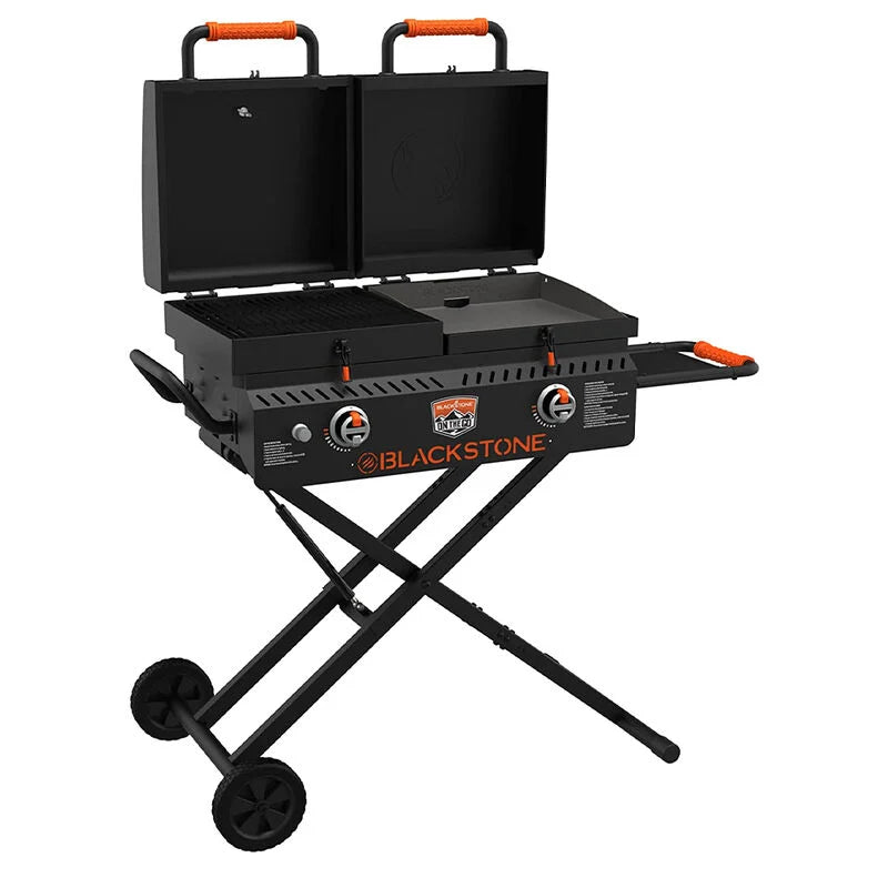 17" ON THE GO GRIDDLE & GRILL COMBO