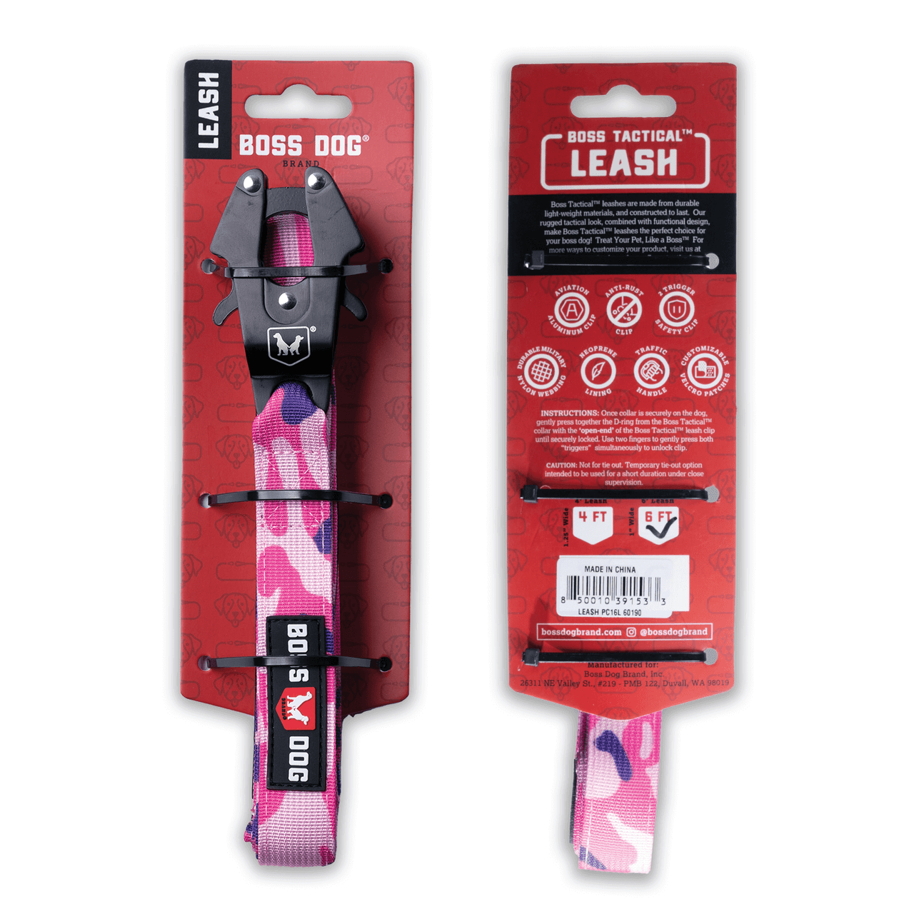 Boss Dog Tactical Leash 6ft.