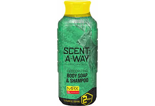 Scent-A-Way Max Green Soap Odor Eliminator Odorless Scent Vegetable Proteins 12 oz Liquid