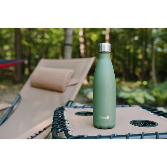 Stainless Steel Water Bottle-Green Jasper 17oz