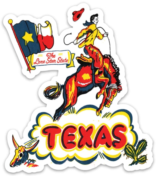 Texas Retro Sticker