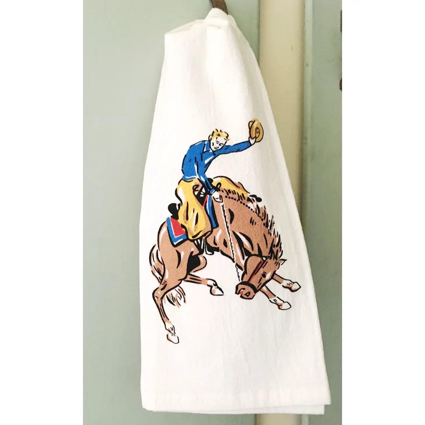 Bucking Bronco Kitchen Towel