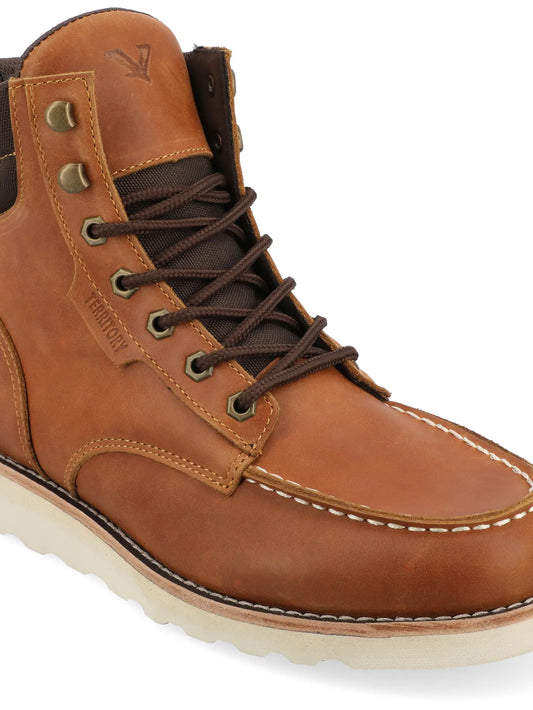 Territory Venture Water Resistant Moc Toe Lace-Up Boot