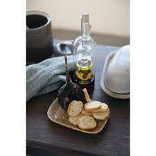 Glass Oil and Vinegar Cruet with Cork Stoppers