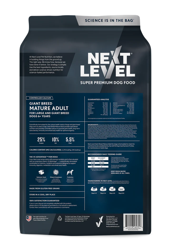 Next Level Giant Breed Mature Adult 50lbs.
