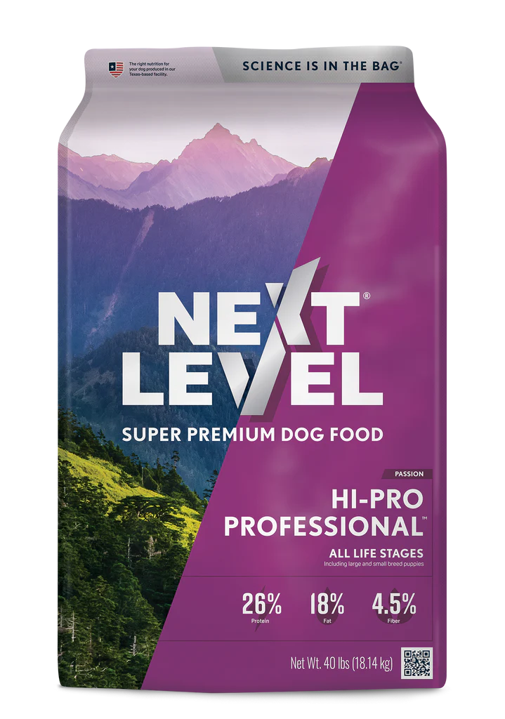 Next Level Hi-Pro Professional Purple Dog Food 40lbs