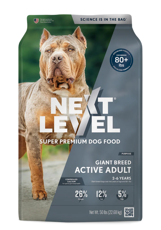 Next Level Giant Breed Active Dog Food Dark Gray