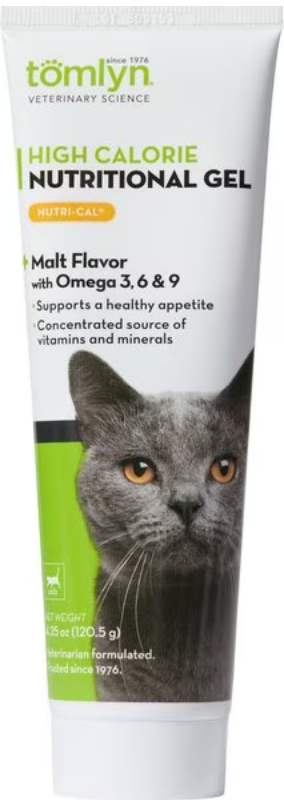 Tomlyn Nutri-Cal Gel High Calorie Supplement for Cats, 4.25-oz tube