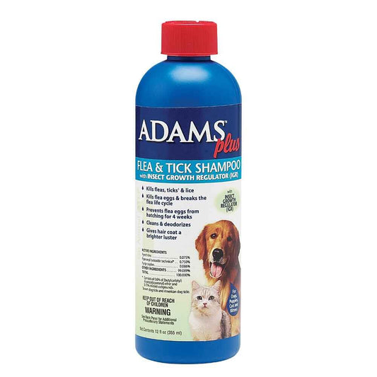 Adams Plus F&T Shampoo w/IGR 12oz