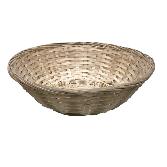 Handmade Woven Bamboo Bowl 12"