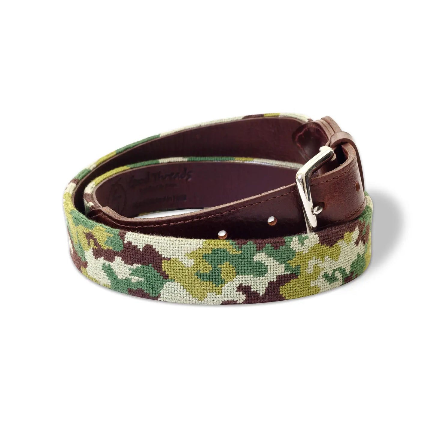 Camo Needlepoint Belt