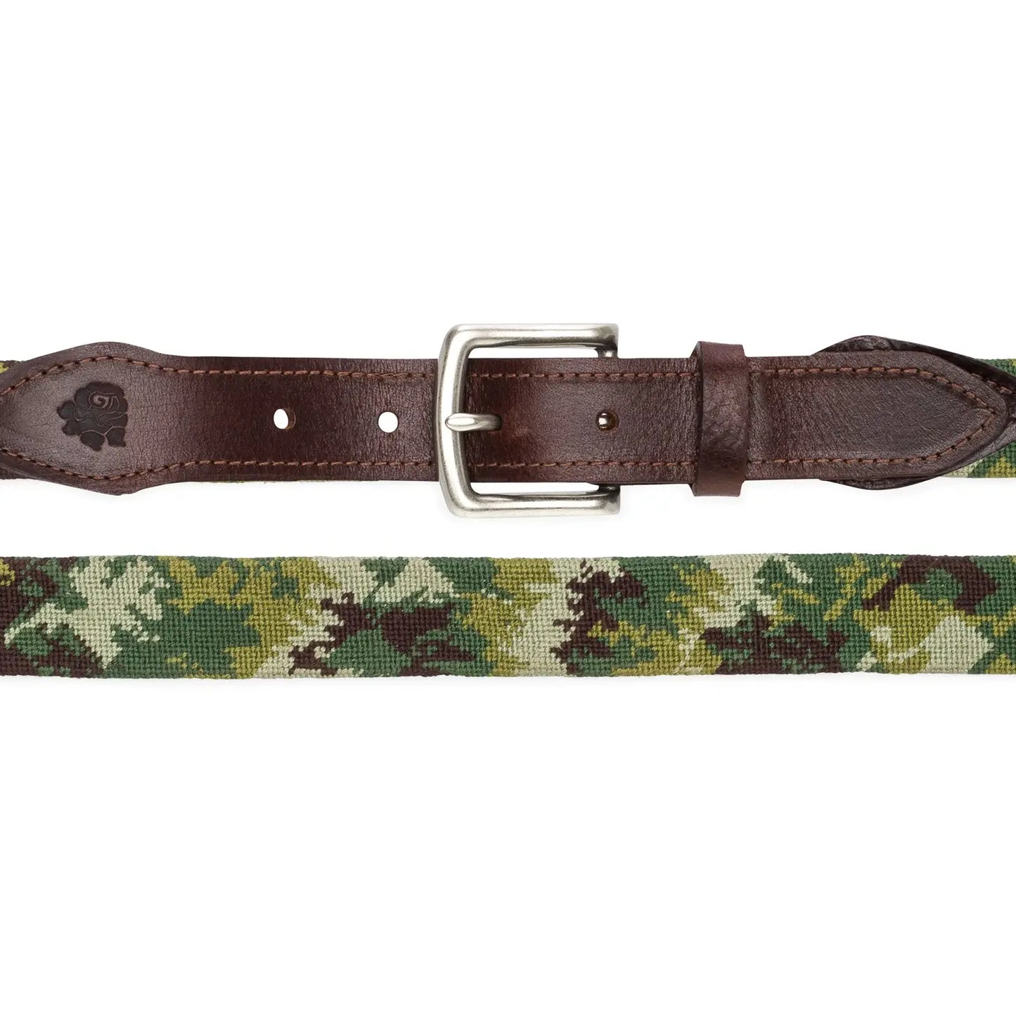 Camo Needlepoint Belt