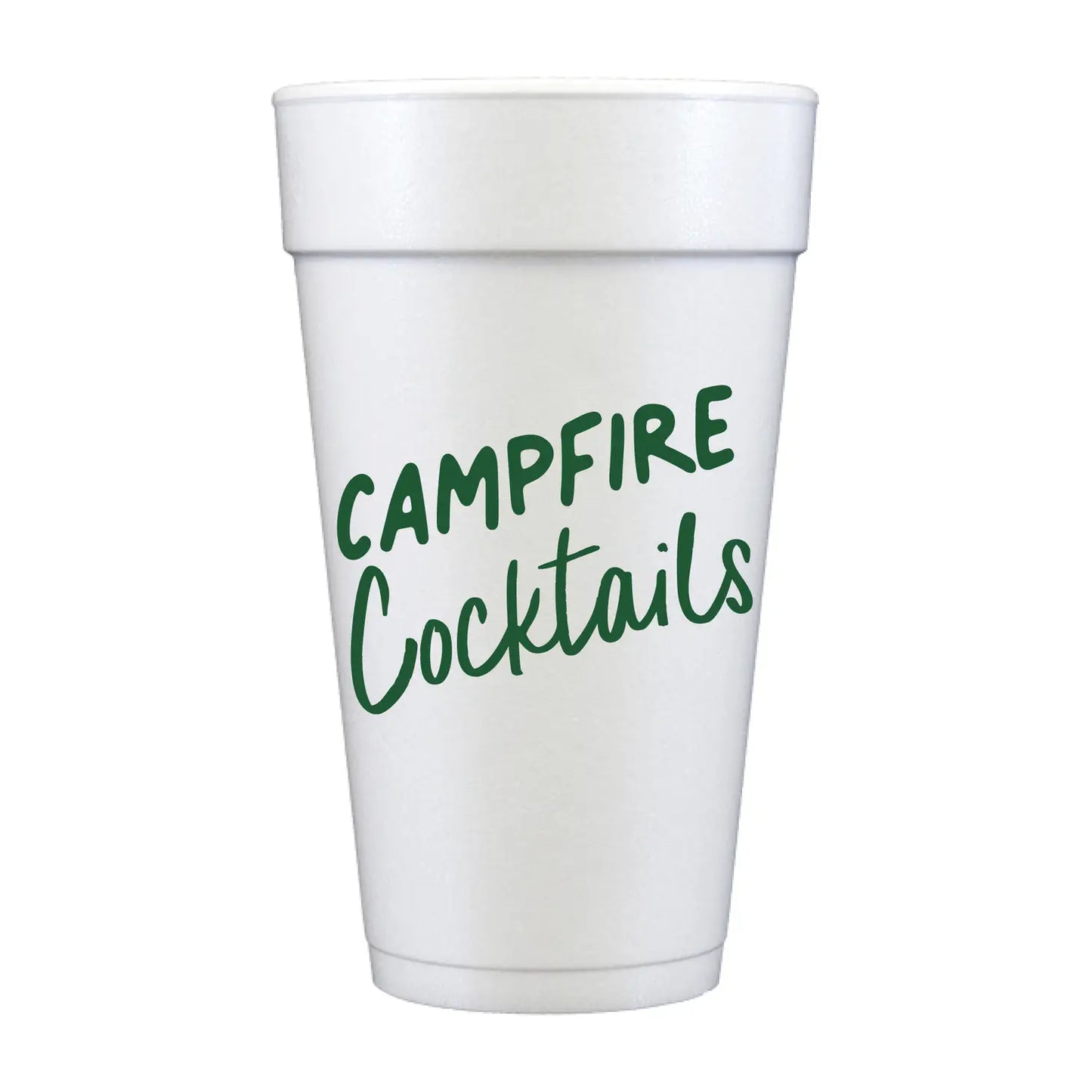 Campfire Cocktails Foam Cups